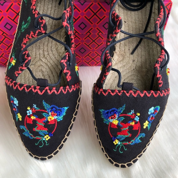 NWT Tory Burch Sonoma Espadrille Flats Size 8 1/2 - Picture 2 of 6